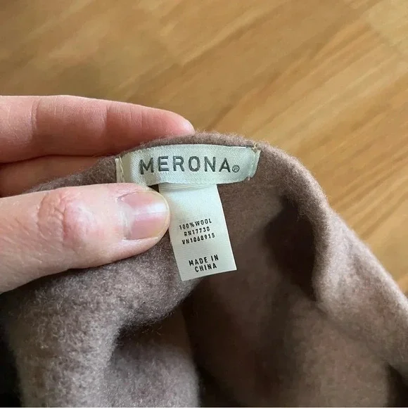 Merona 100% Wool Beret Camel Beige Tan - Picture 3 of 4